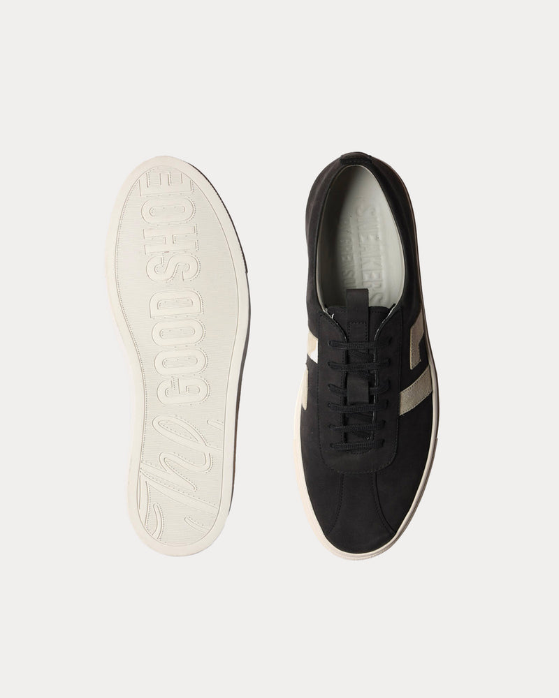 Grenson Sneaker 67 Nubuck Black / Off White Low Top Sneakers - 2