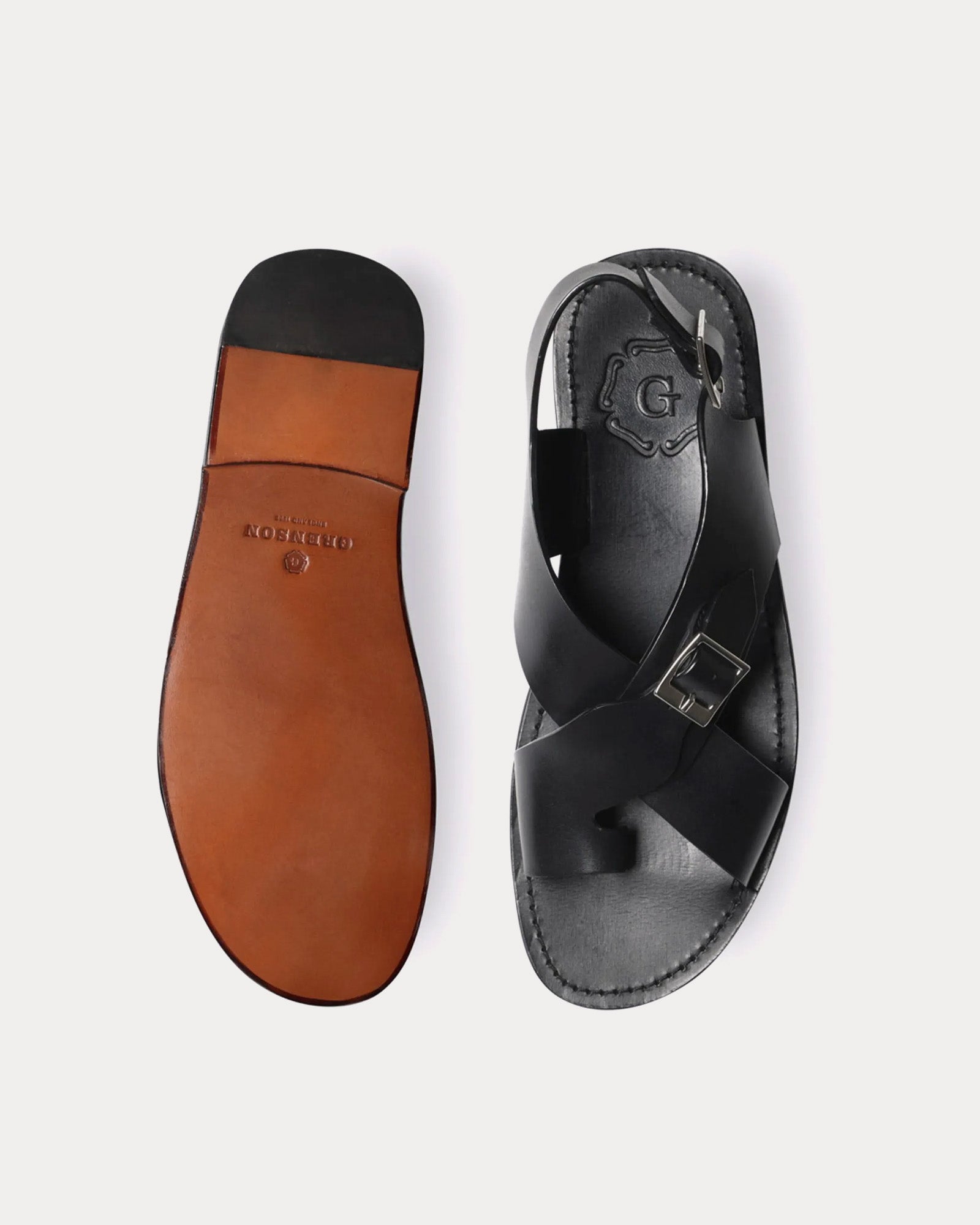 Grenson April Leather Black Sandals - 2