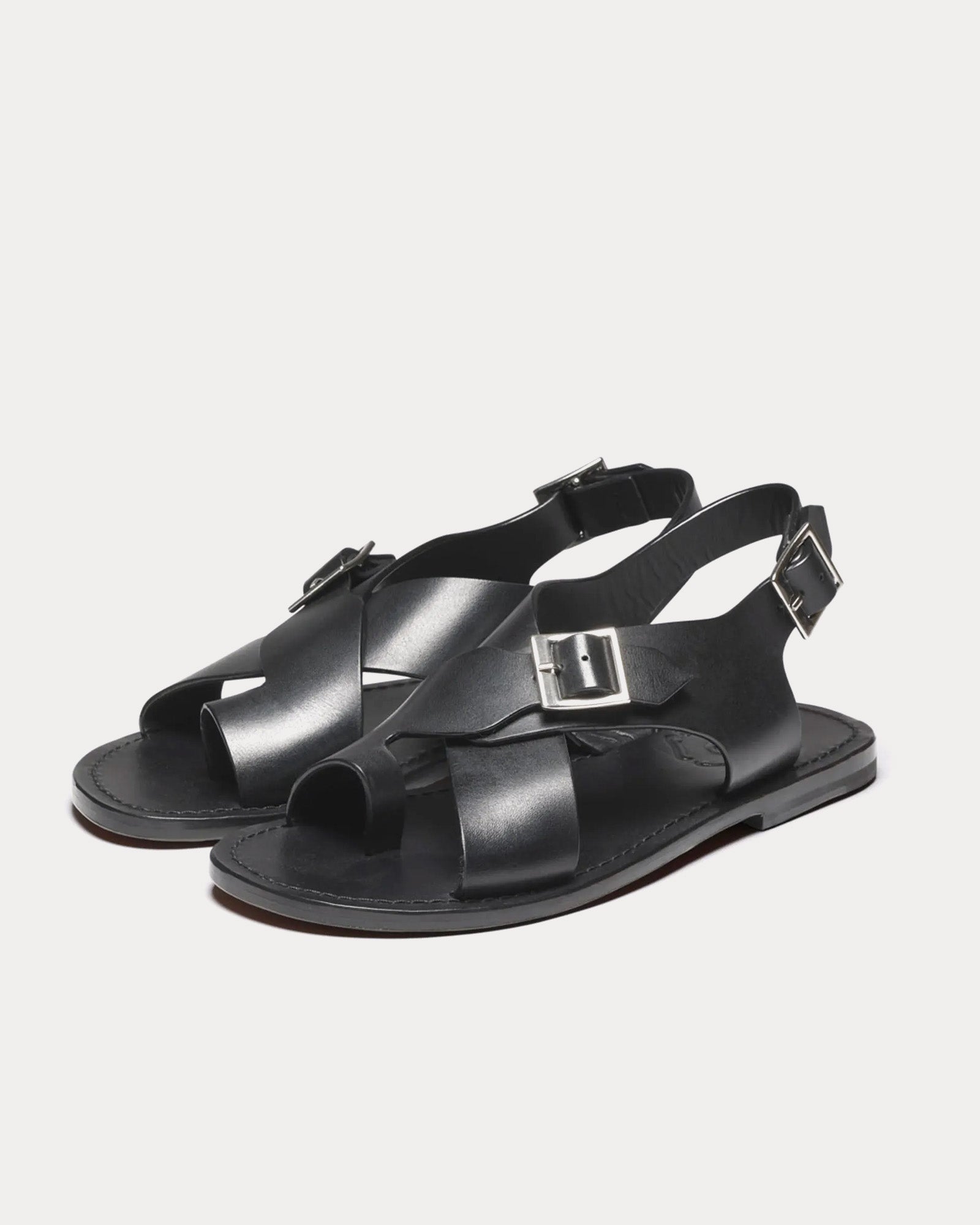 Grenson April Leather Black Sandals - 3