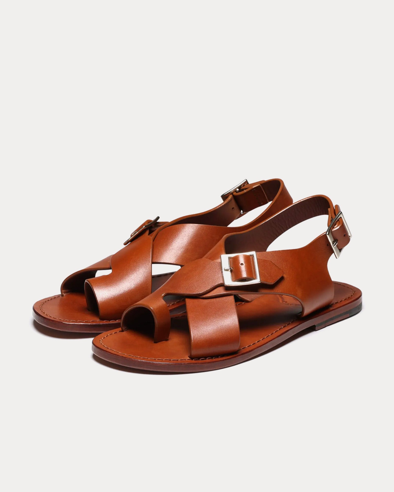 Grenson April Leather Tan Sandals - 3