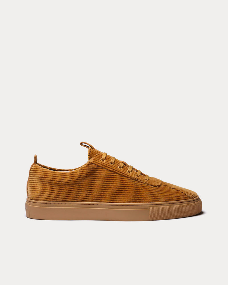 Grenson Sneaker 1 Vegan Cotton Corduroy Tan Low Top Sneakers - 1