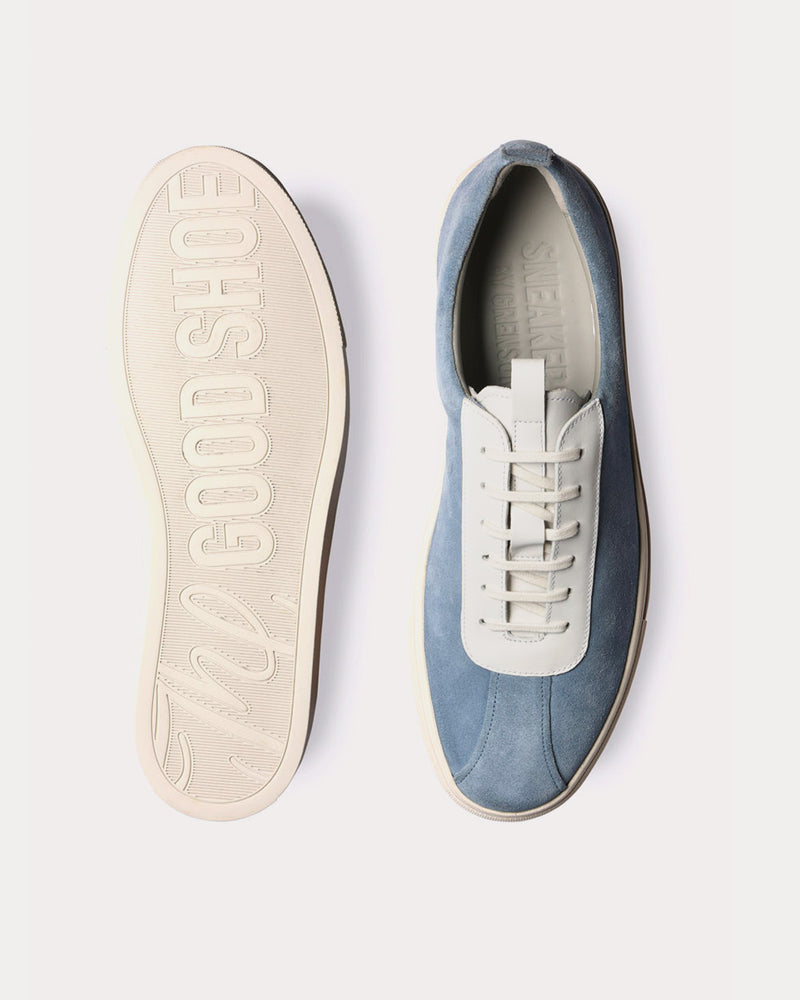 Grenson Sneaker 1 Suede Light Blue Low Top Sneakers - 2