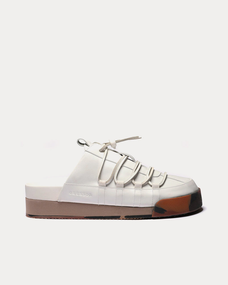 Grenson Sneaker 75 Leather White Slip On Sneakers - 1