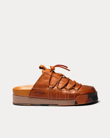 Grenson Sneaker 75 Ginger Burnished Slip On Sneakers