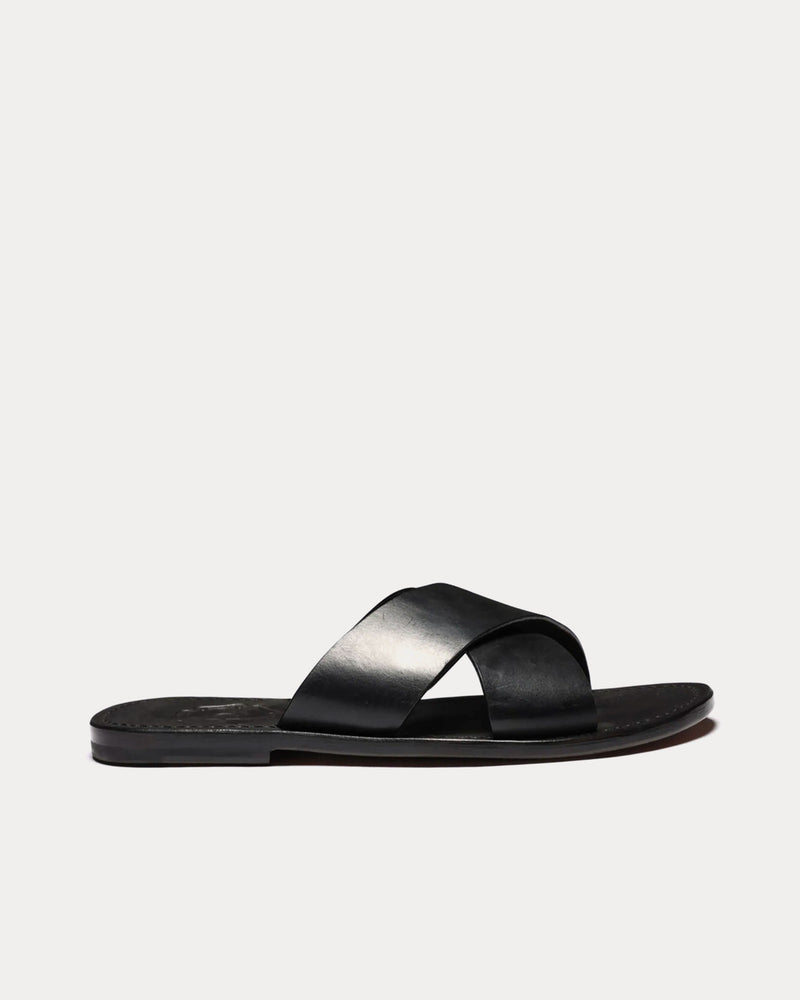 Grenson Yoko Leather Black Sandals - 1