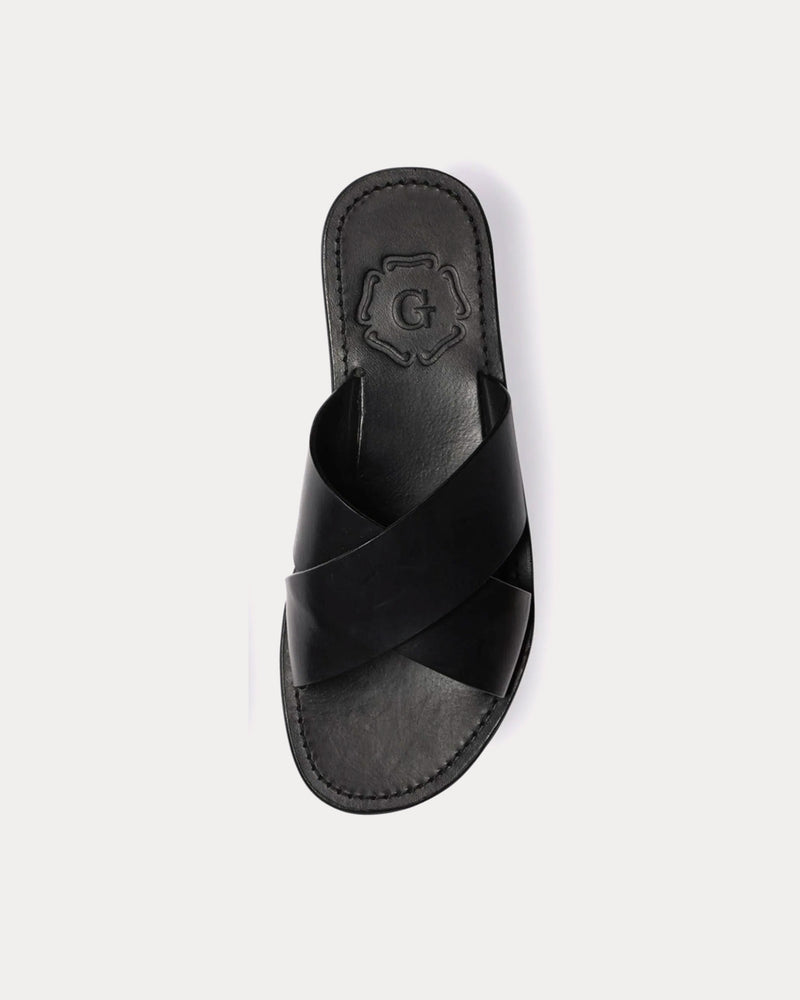 Grenson Yoko Leather Black Sandals - 2