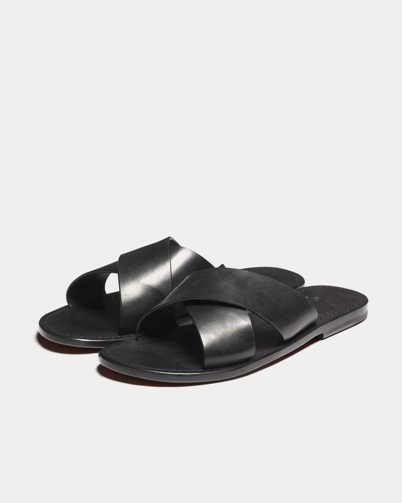 Grenson Yoko Leather Black Sandals - 3