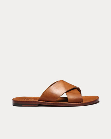 Grenson Yoko Leather Ginger Sandals