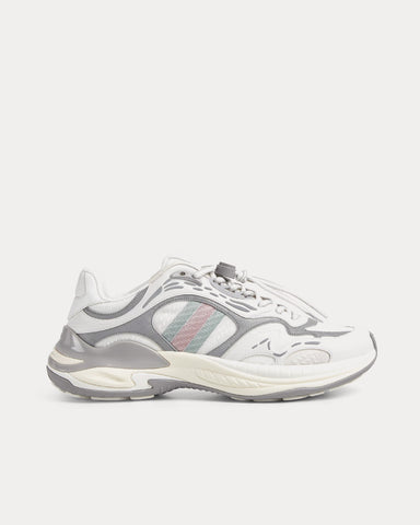 Gucci 2.0 Mesh & Leather White / Grey Low Top Sneakers