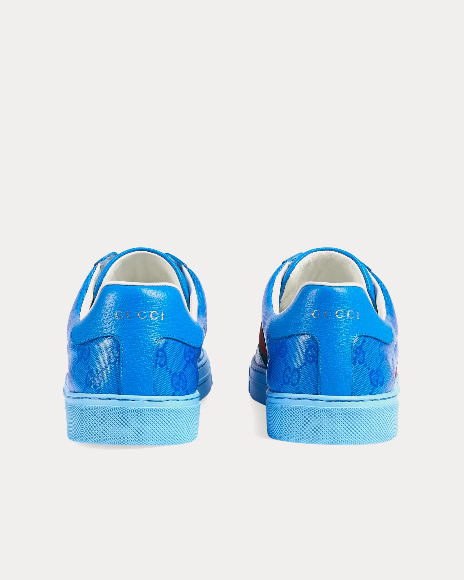 Gucci Ace GG Crystal Canvas Blue Low Top Sneakers - 4