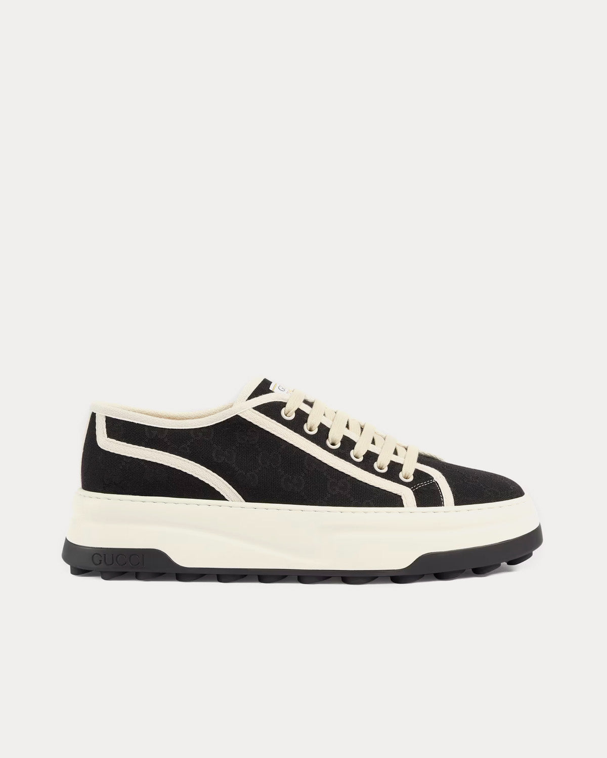 Gucci GG Original Canvas Black / White Low Top Sneakers - 1