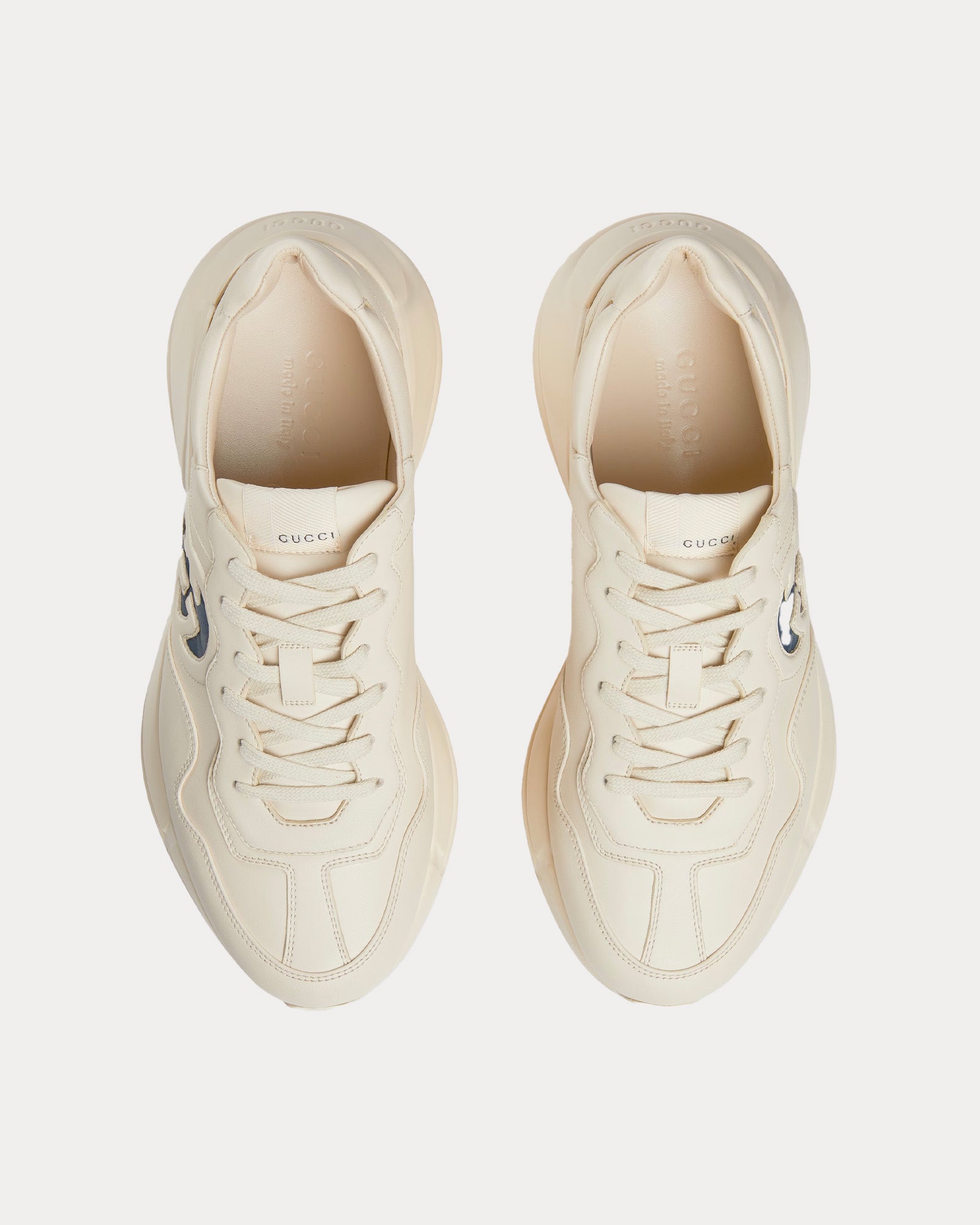 Gucci Rhyton Interlocking G Ivory Low Top Sneakers - 2