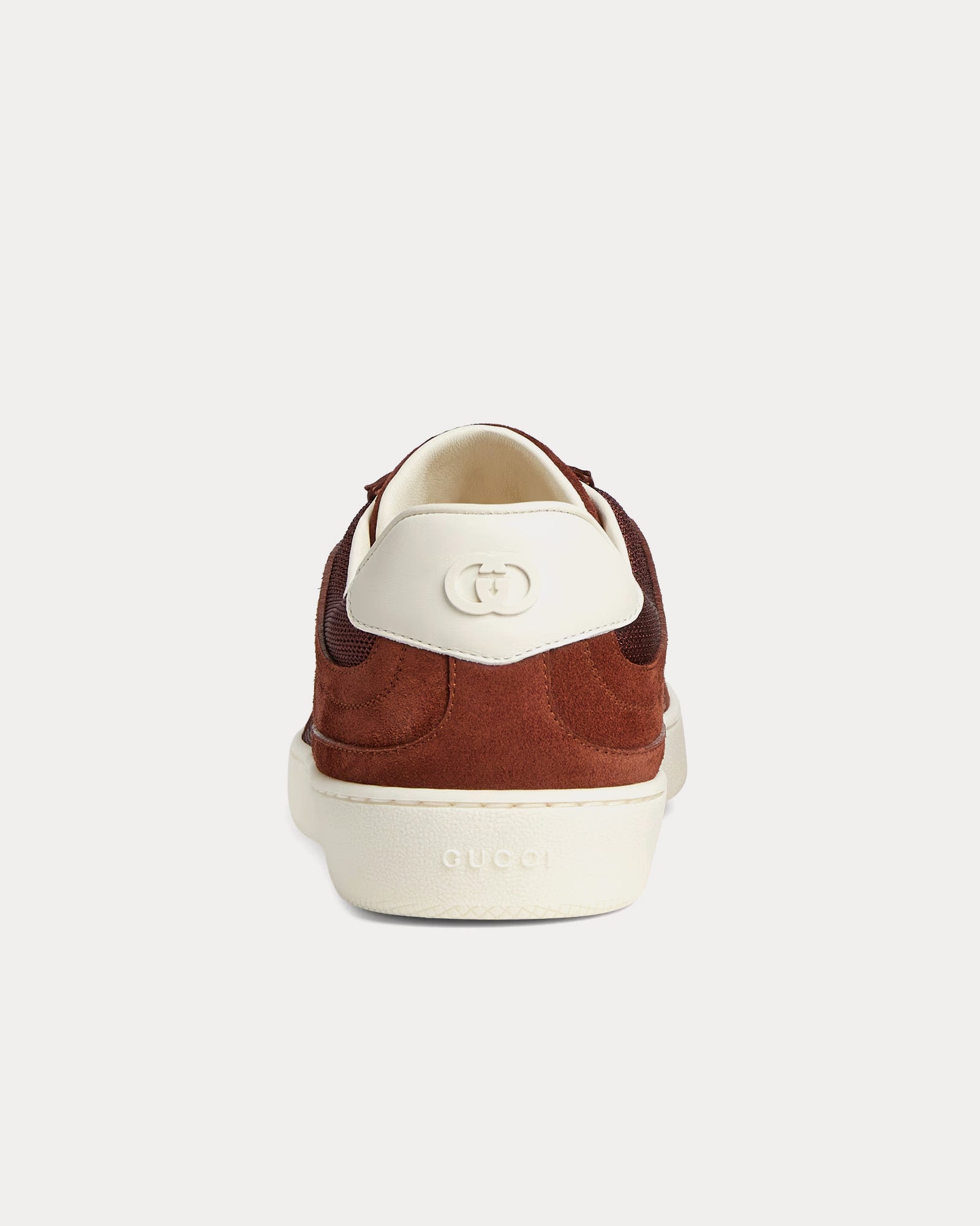 Gucci Interlocking G Suede Bordeaux Low Top Sneakers - 3