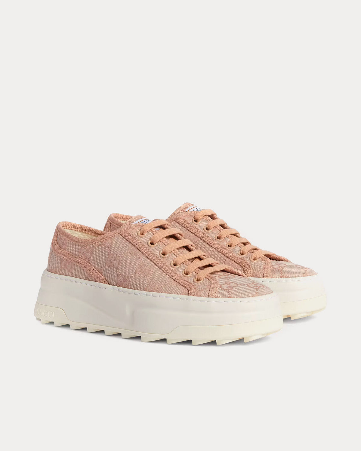 Gucci GG Original Canvas Pink Low Top Sneakers - 3