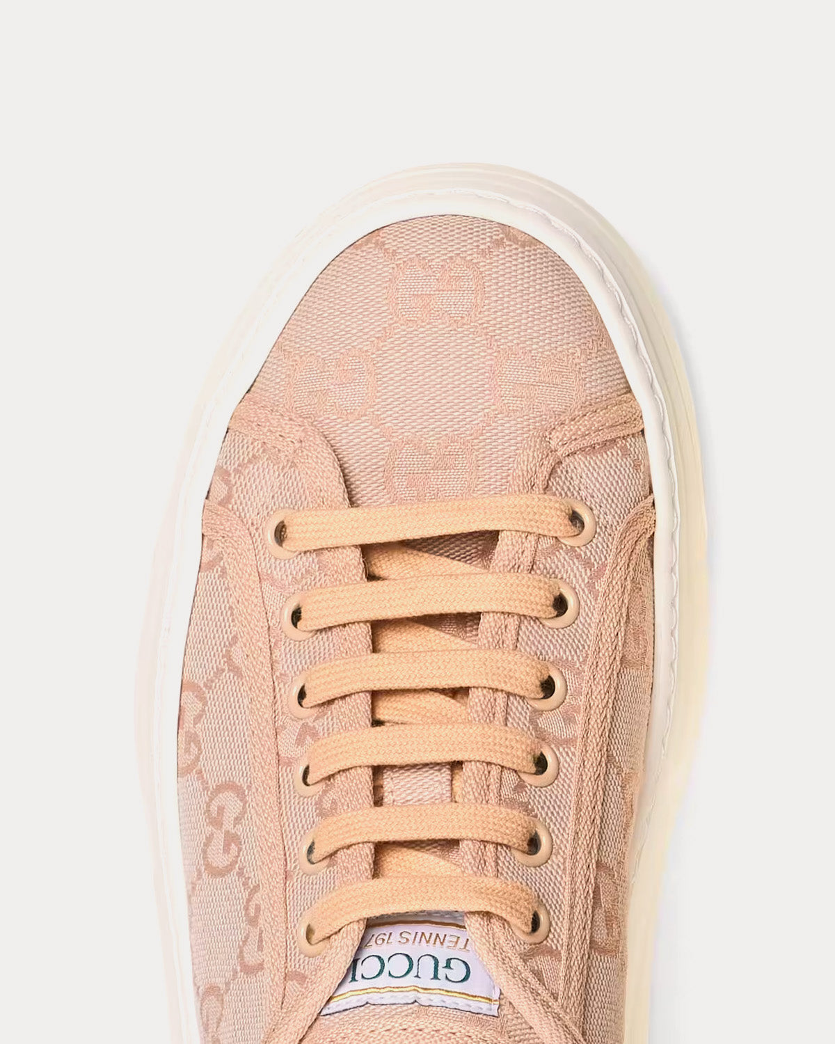 Gucci GG Original Canvas Pink Low Top Sneakers - 5