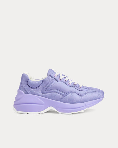 Gucci Rhyton GG Nylon Lilac Low Top Sneakers