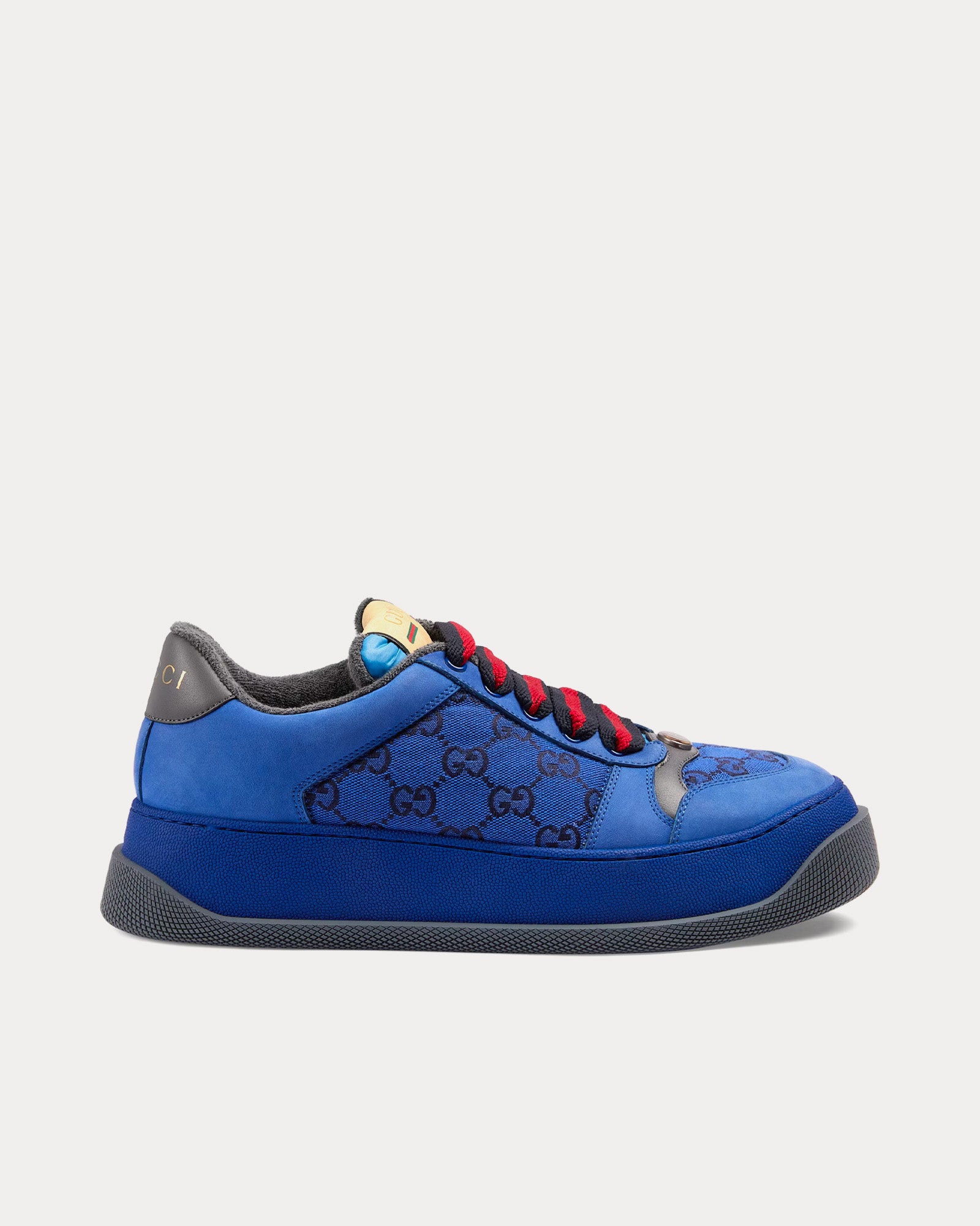 Gucci Screener GG Canvas Blue / Black Low Top Sneakers - 1