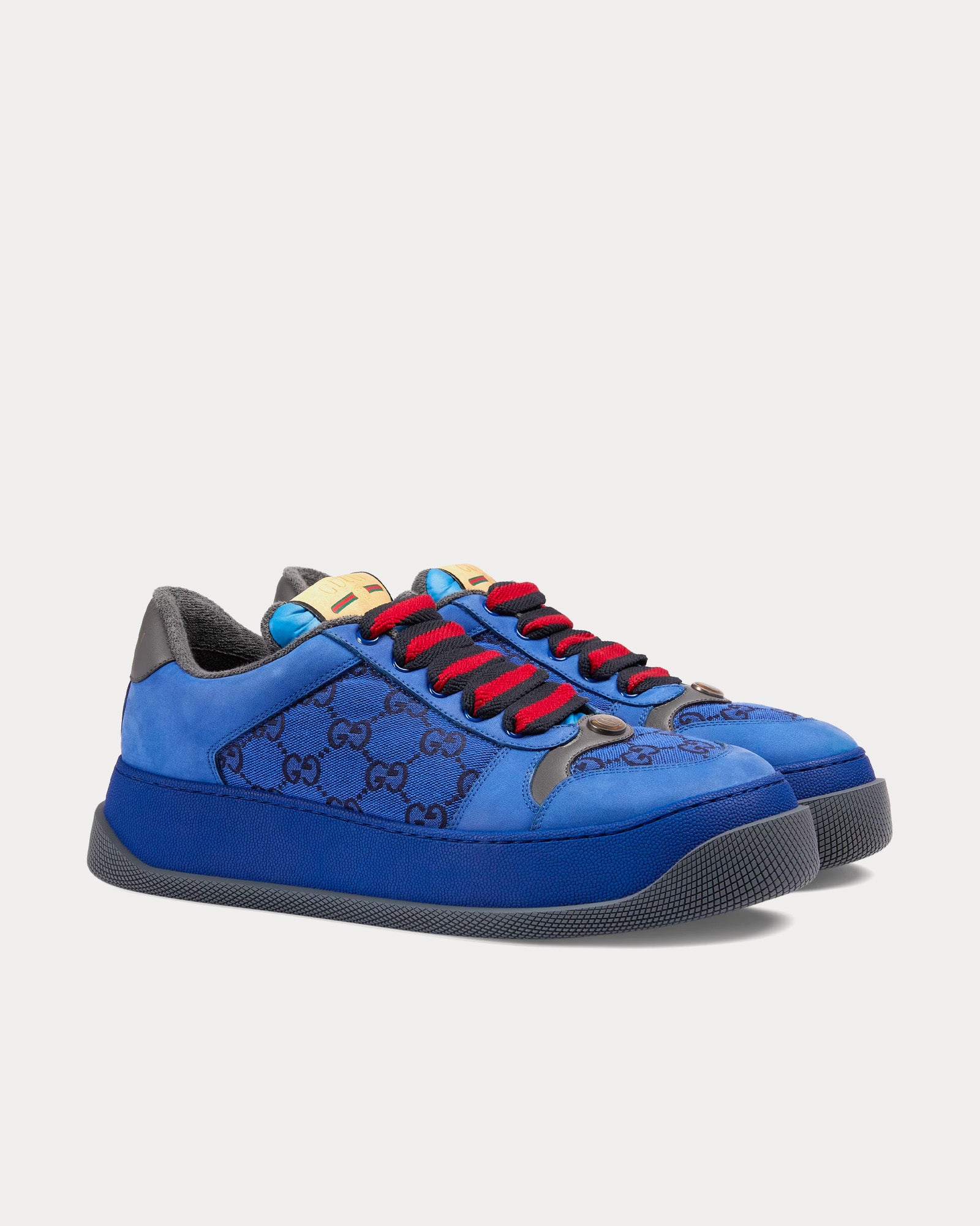 Gucci Screener GG Canvas Blue / Black Low Top Sneakers - 3