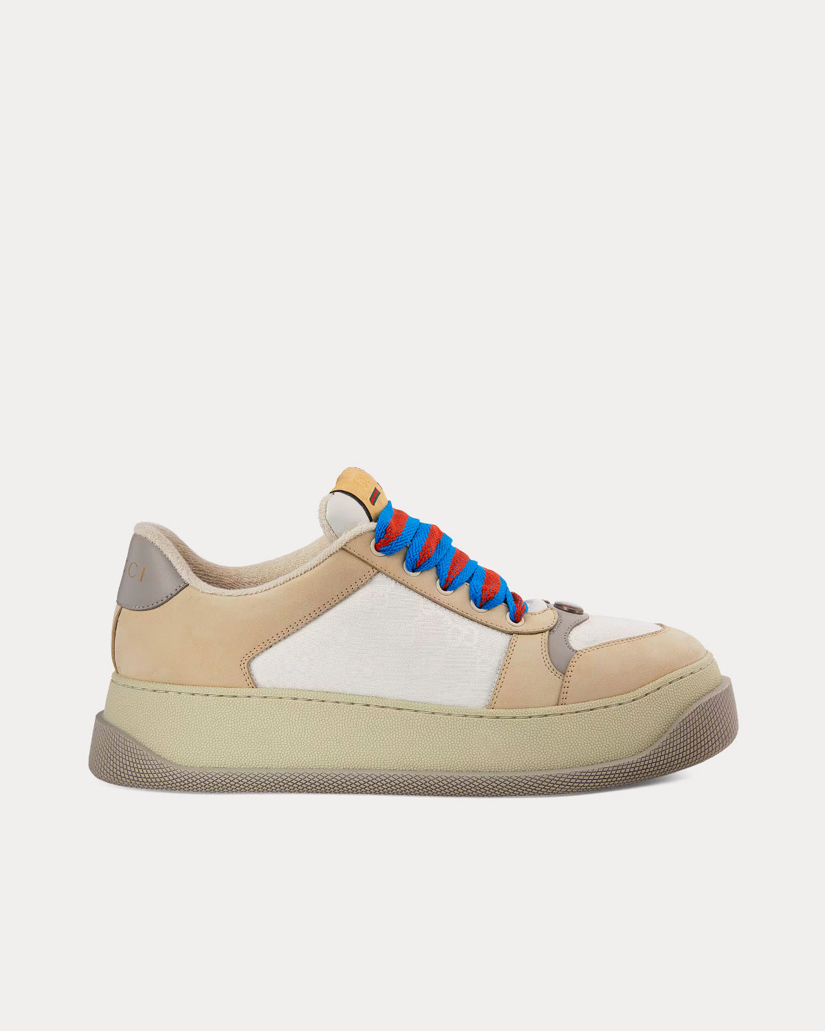 Gucci Screener GG Canvas White / Beige / Grey Low Top Sneakers - 1