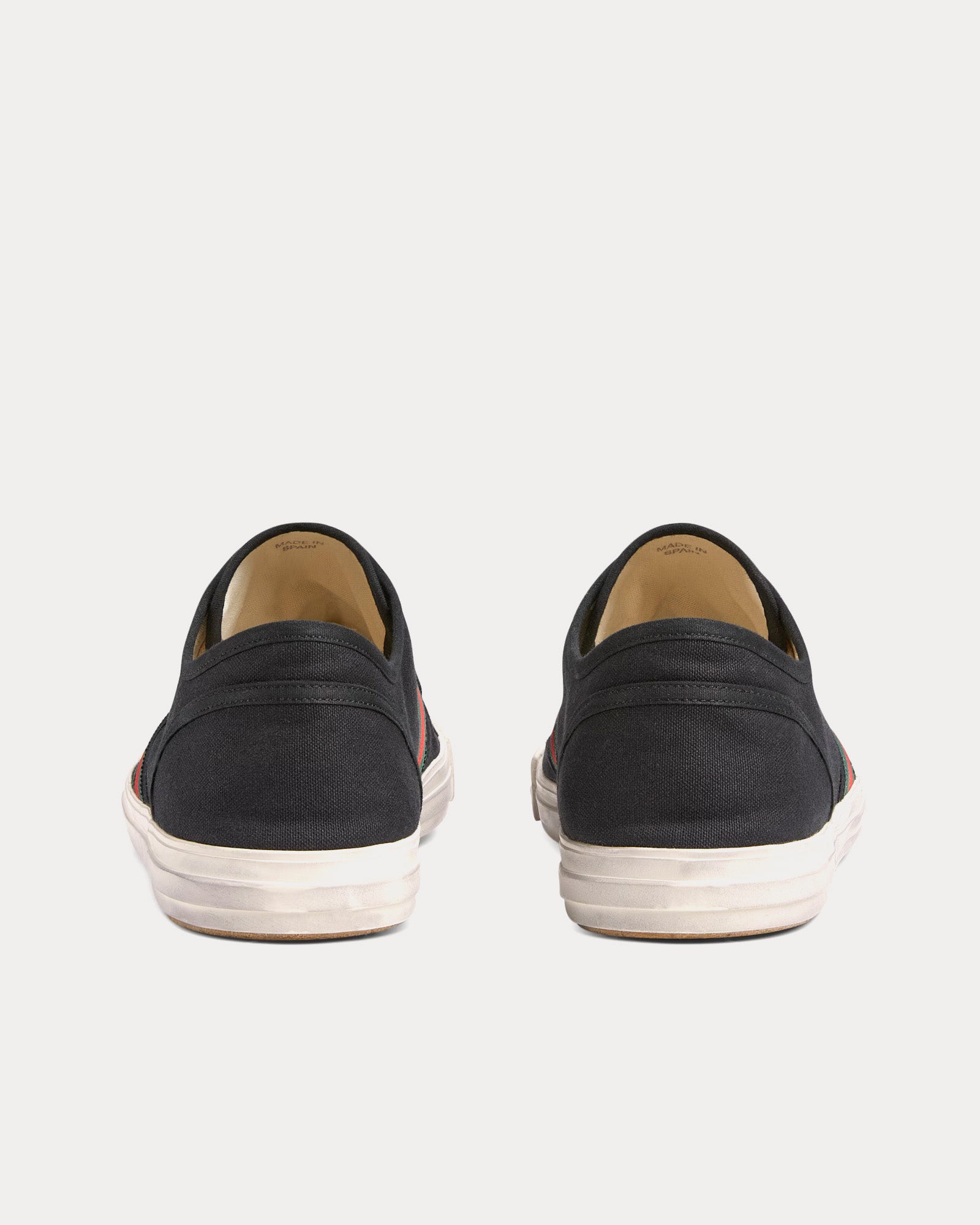 Gucci Sneaker with Web Cotton Black Low Top Sneakers - 3