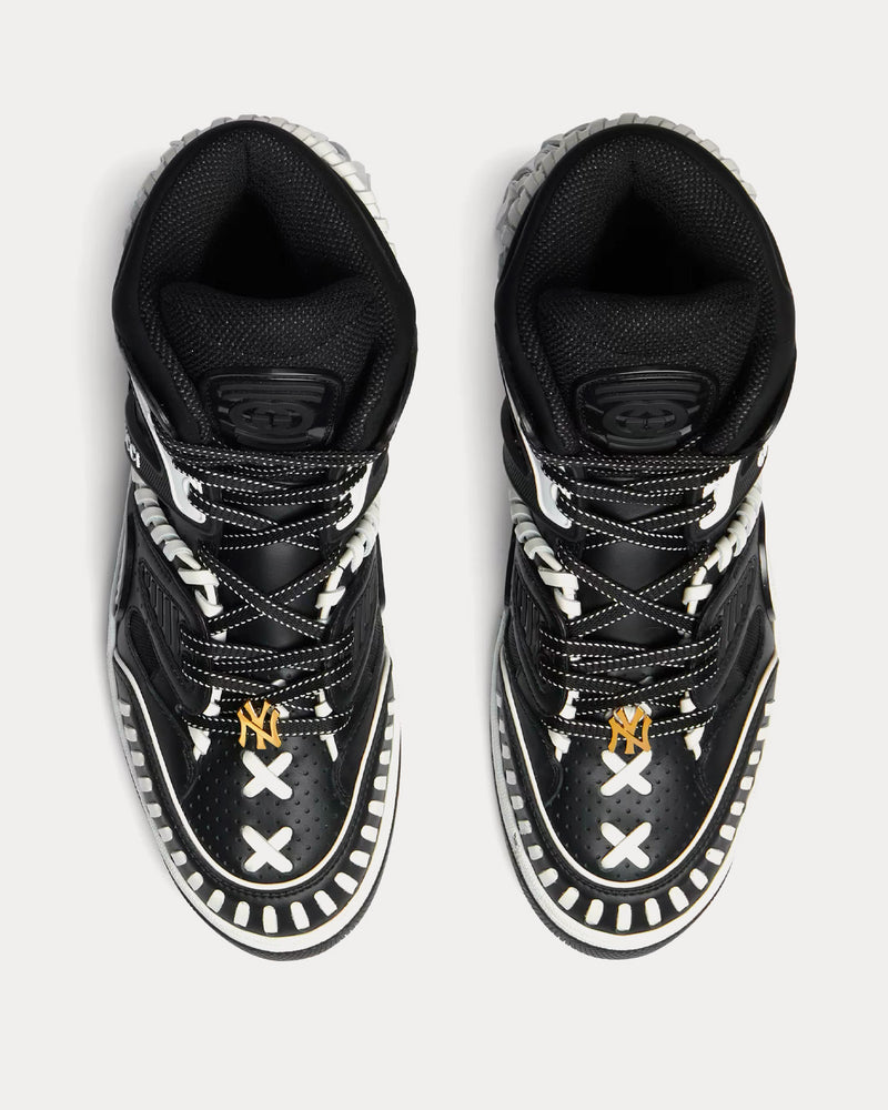 Gucci Yankees Basket Demetra Black / White High Top Sneakers - 2