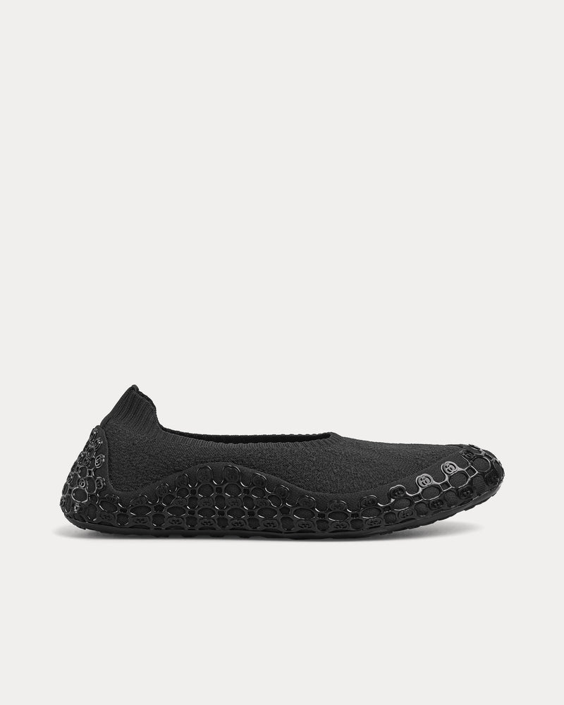 Gucci Elastic Fabric Black Slip Ons - 1