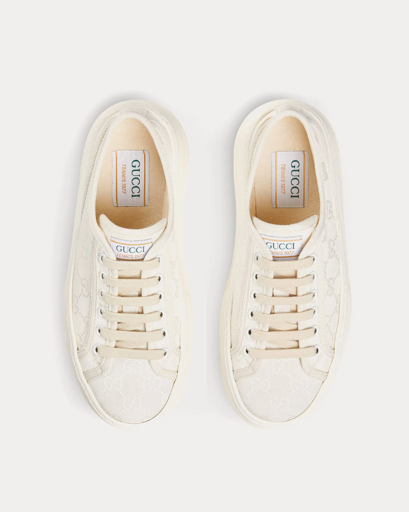 Gucci gg hot sale canvas trainers