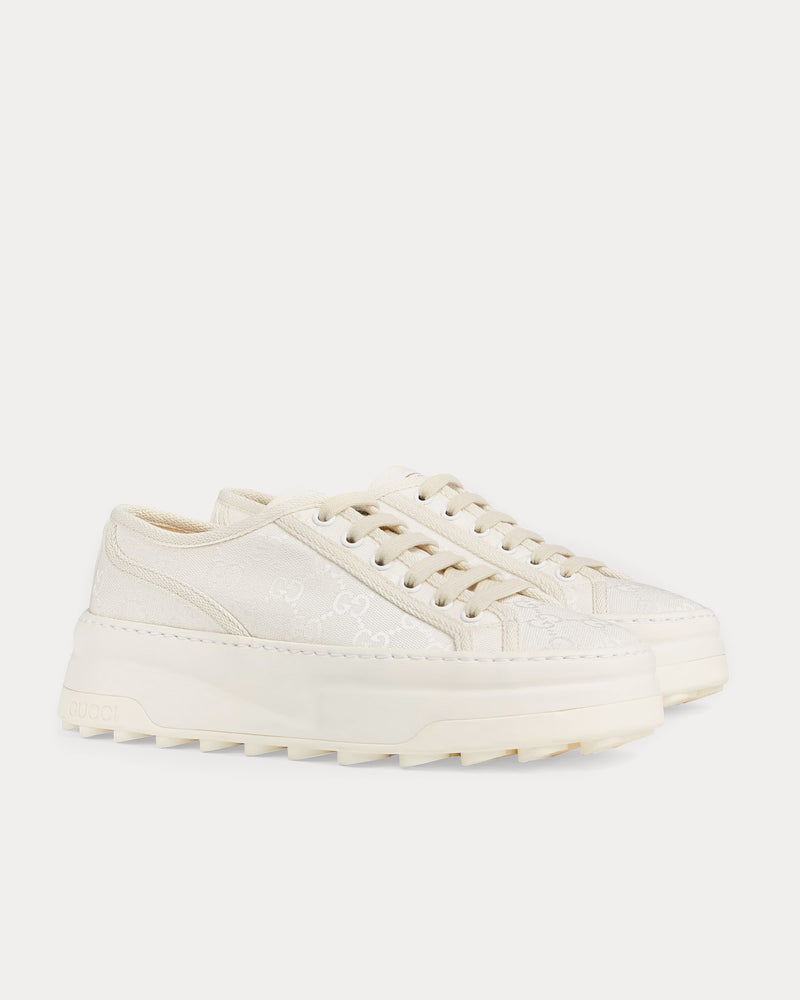 Gucci GG Original Canvas White Low Top Sneakers - 3