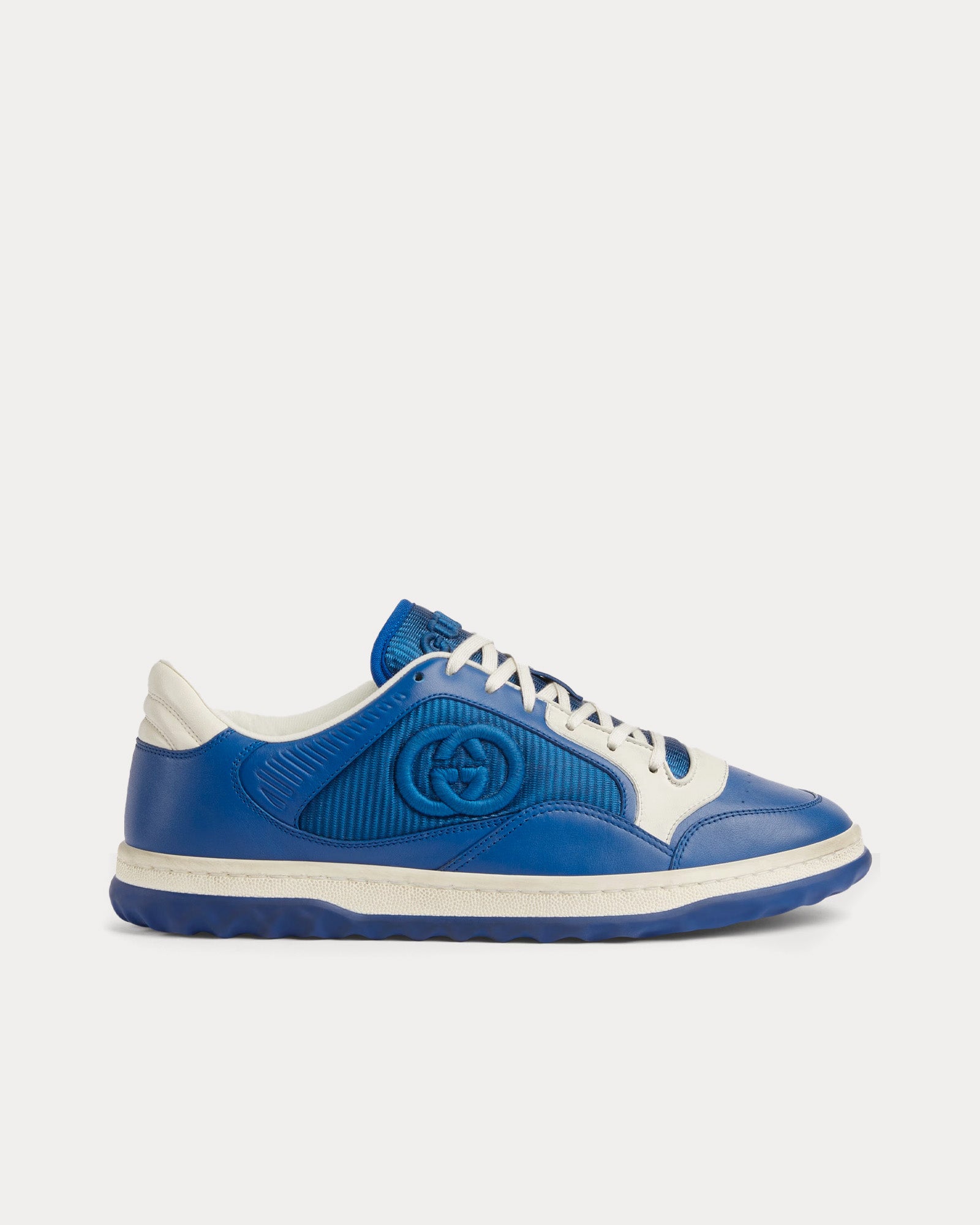 Gucci MAC80 Leather Blue Low Top Sneakers - 1