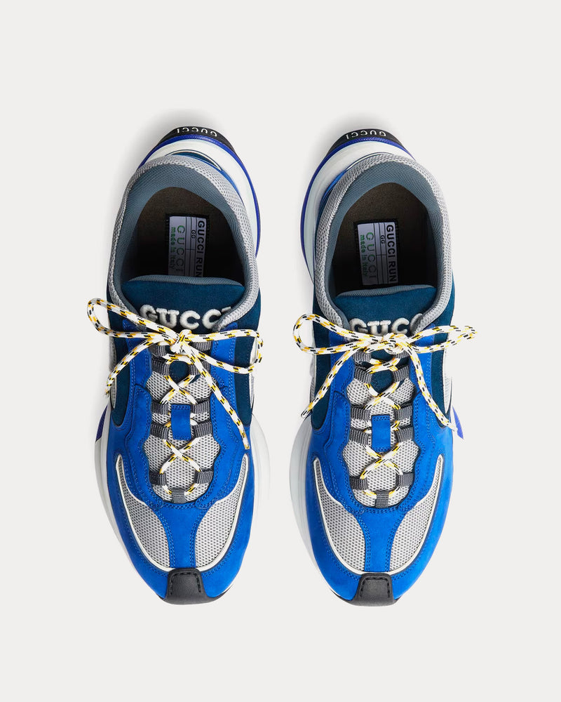 Gucci Run Suede Blue / Black Low Top Sneakers - 2