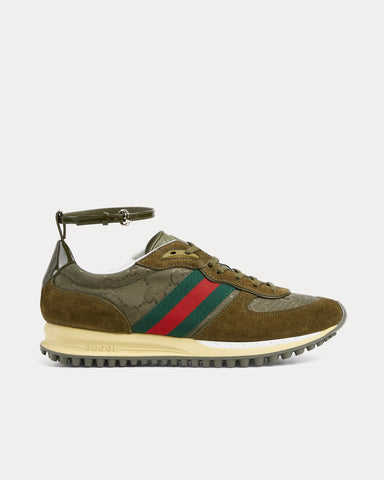 Gucci Re-Motion with GG Nylon Dark Green Low Top Sneakers