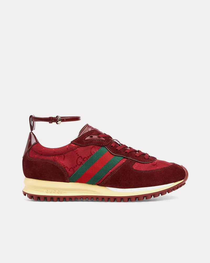 Gucci Re-Motion with GG Nylon Gucci Rosso Ancora Red Low Top Sneakers - 1