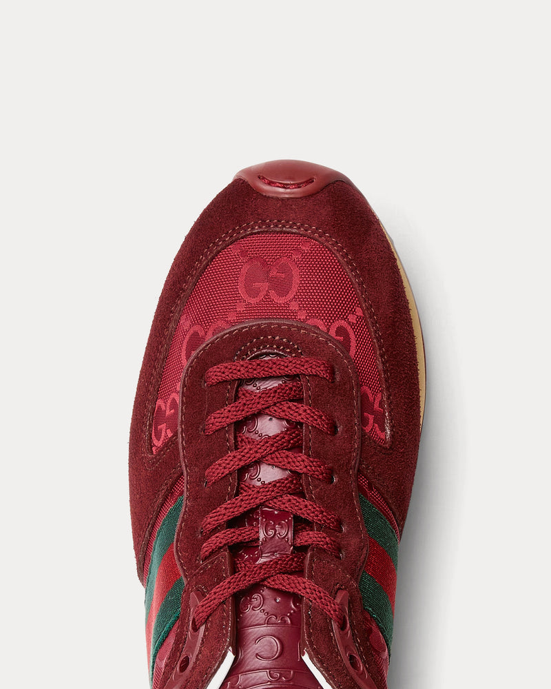 Gucci Re-Motion with GG Nylon Gucci Rosso Ancora Red Low Top Sneakers - 4