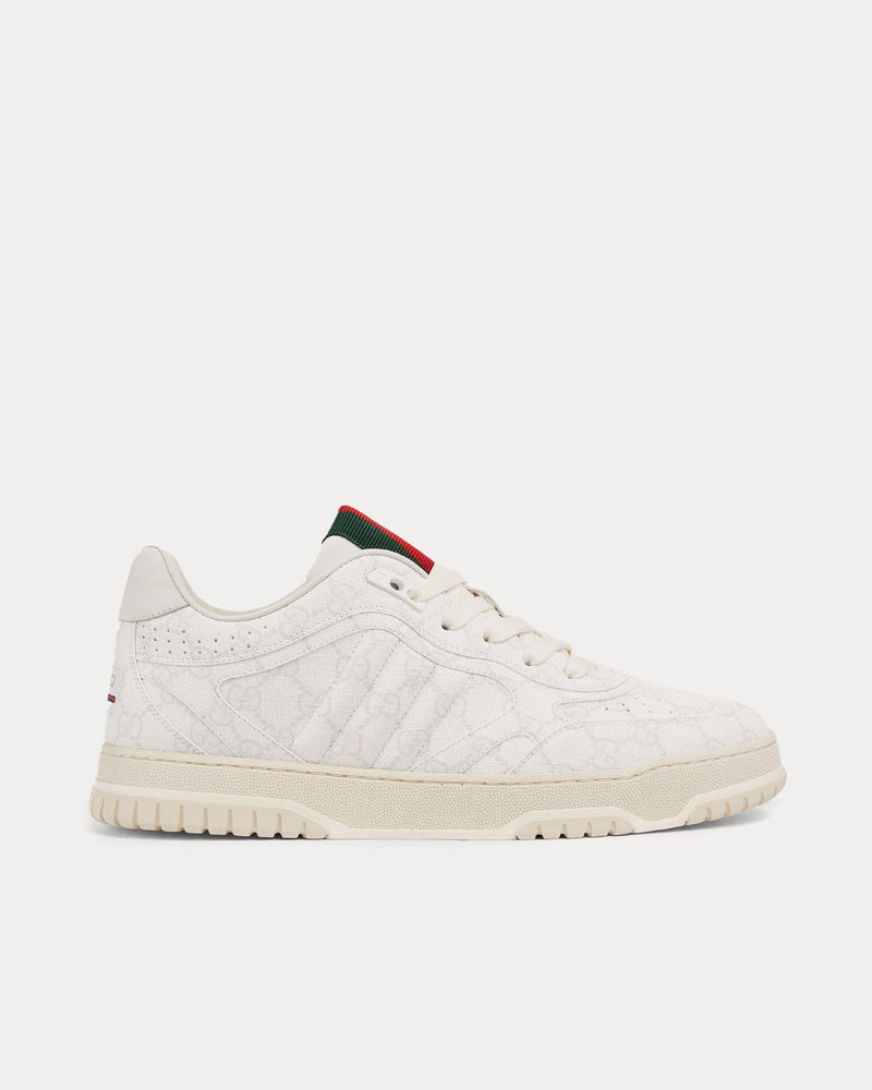 Gucci Re-Web GG Supreme Canvas Beige / White Low Top Sneakers - 1