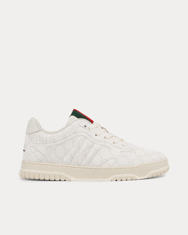 Gucci Re-Web GG Supreme Canvas Beige / White Low Top Sneakers