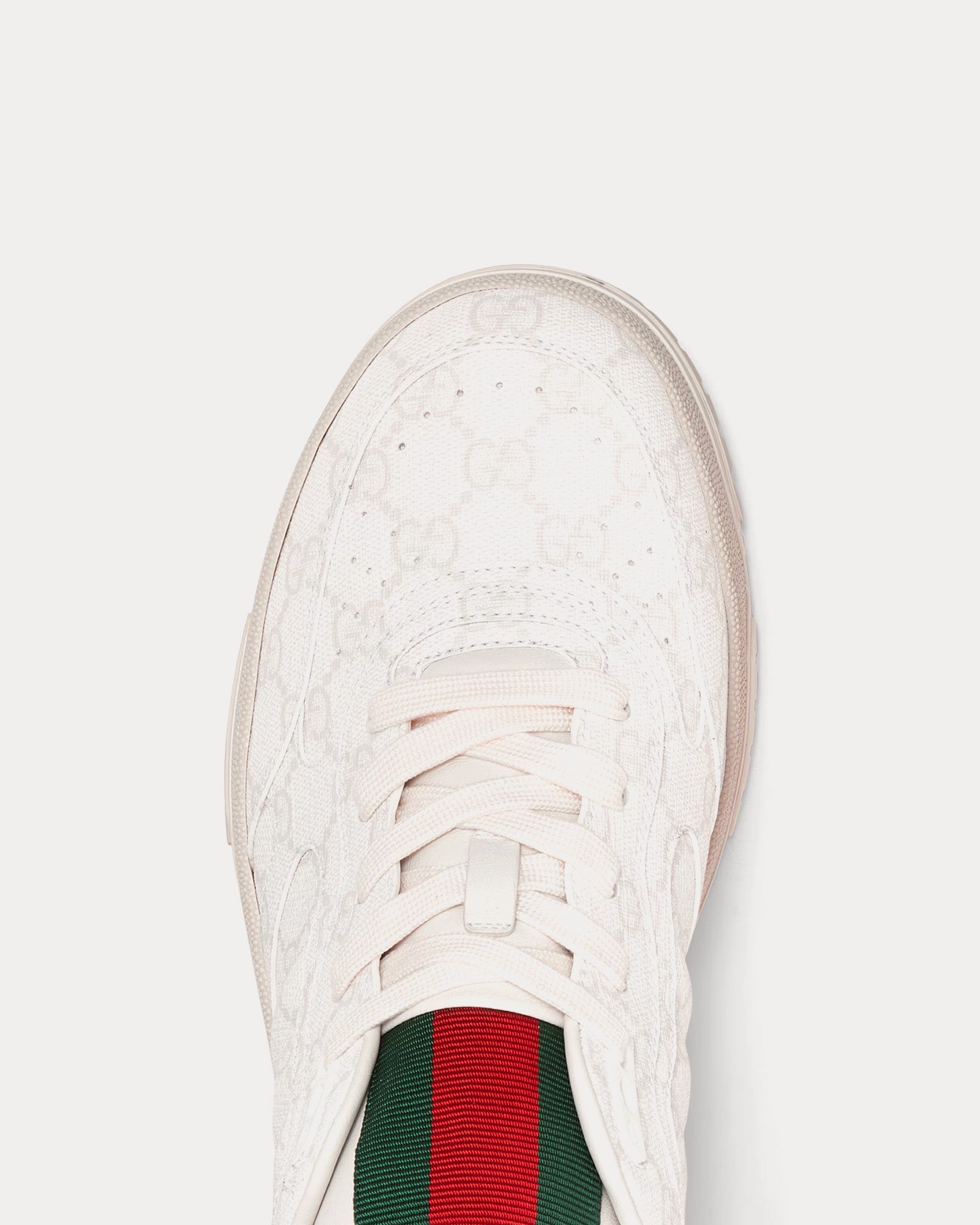 Gucci Re-Web GG Supreme Canvas Beige / White Low Top Sneakers - 4