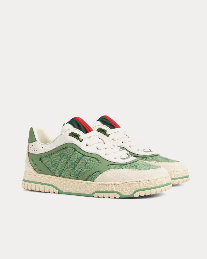 Gucci Re-Web with GG Canvas Green Low Top Sneakers - 3