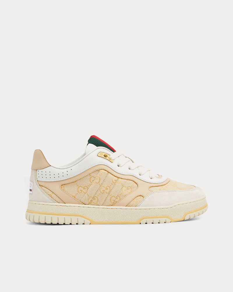 Gucci Re-Web with GG Canvas Light Beige Low Top Sneakers - 1