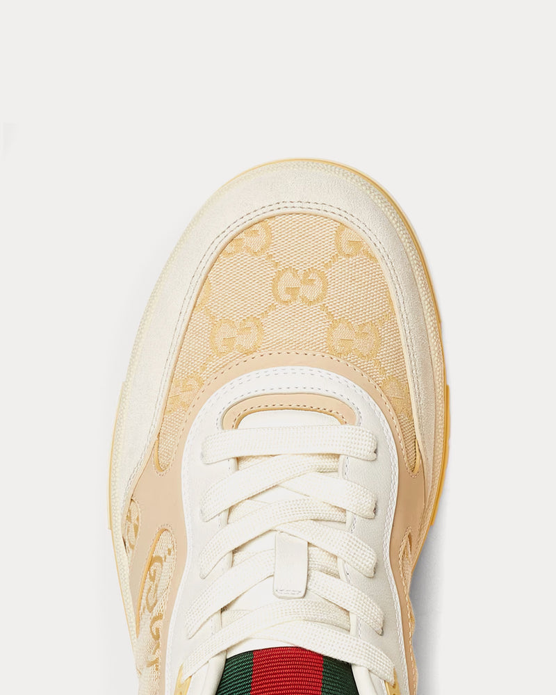 Gucci Re-Web with GG Canvas Light Beige Low Top Sneakers - 5