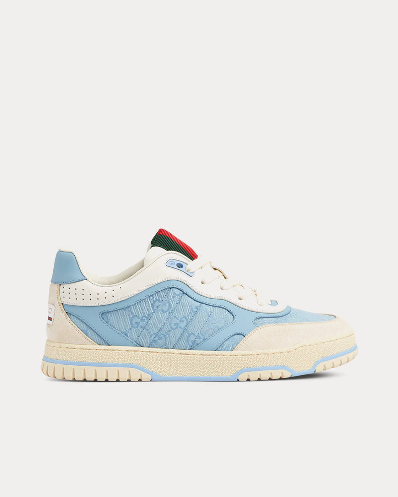 Gucci Re-Web with GG Canvas Light Blue Low Top Sneakers - 1