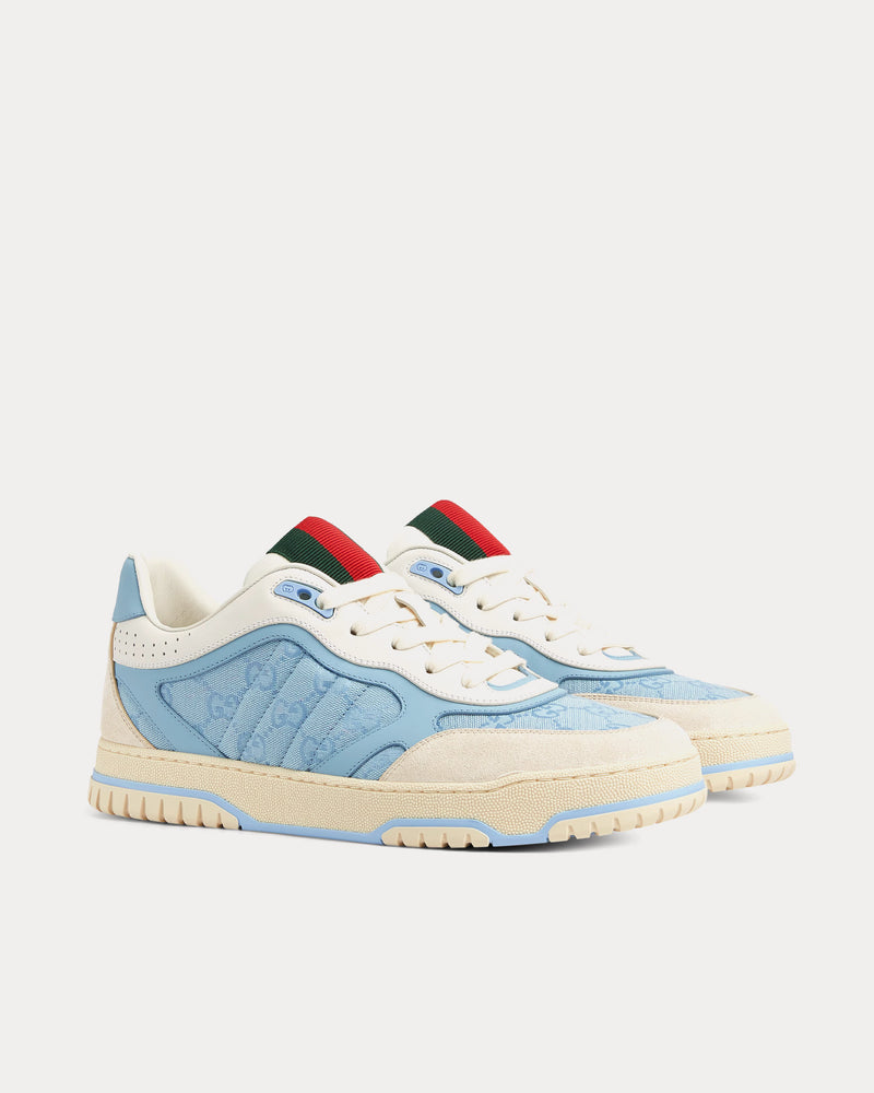 Gucci Re-Web with GG Canvas Light Blue Low Top Sneakers - 3