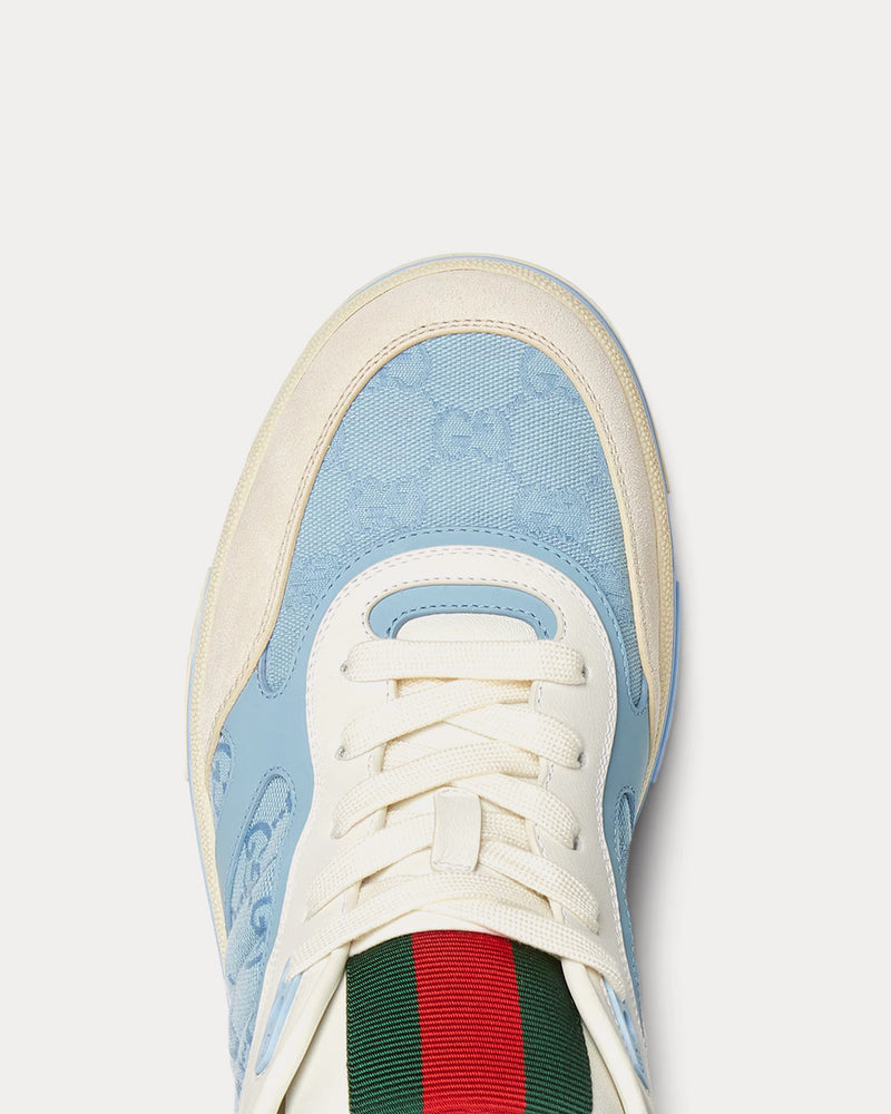 Gucci Re-Web with GG Canvas Light Blue Low Top Sneakers - 5