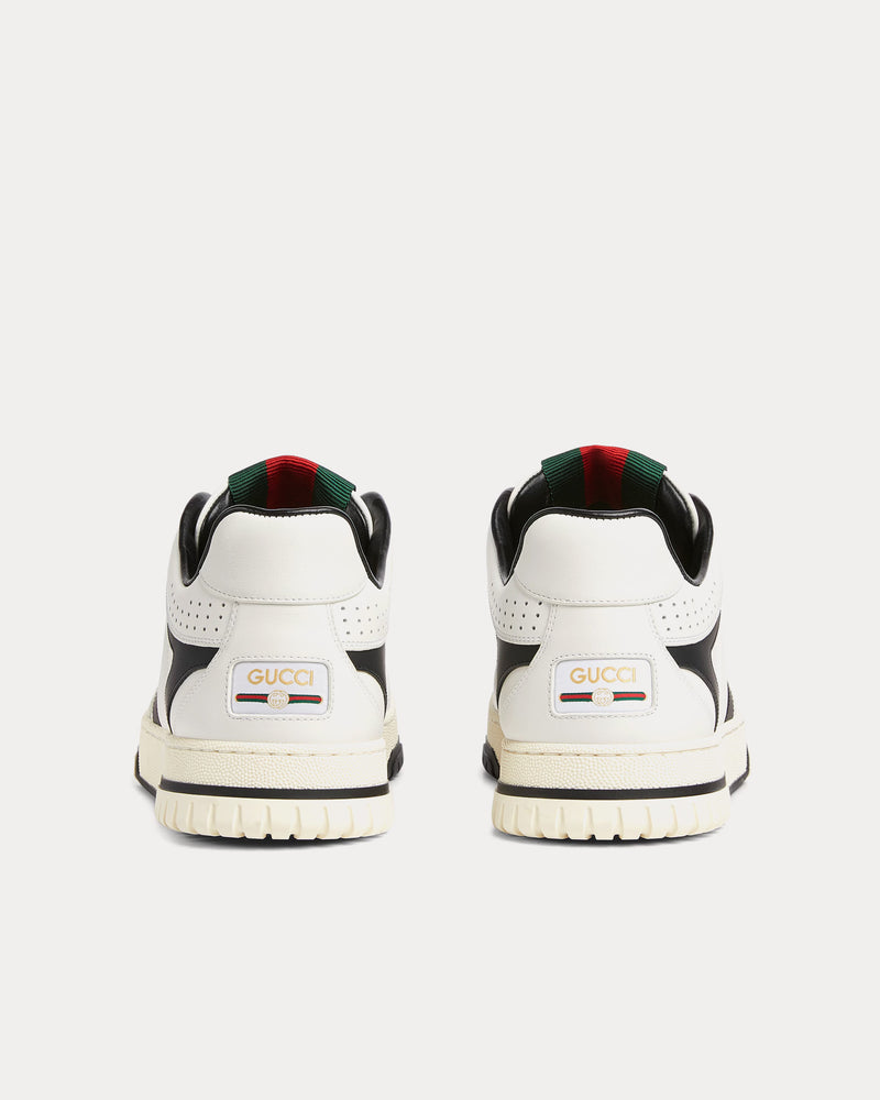 Gucci Re-Web Leather White / Black Low Top Sneakers - 3