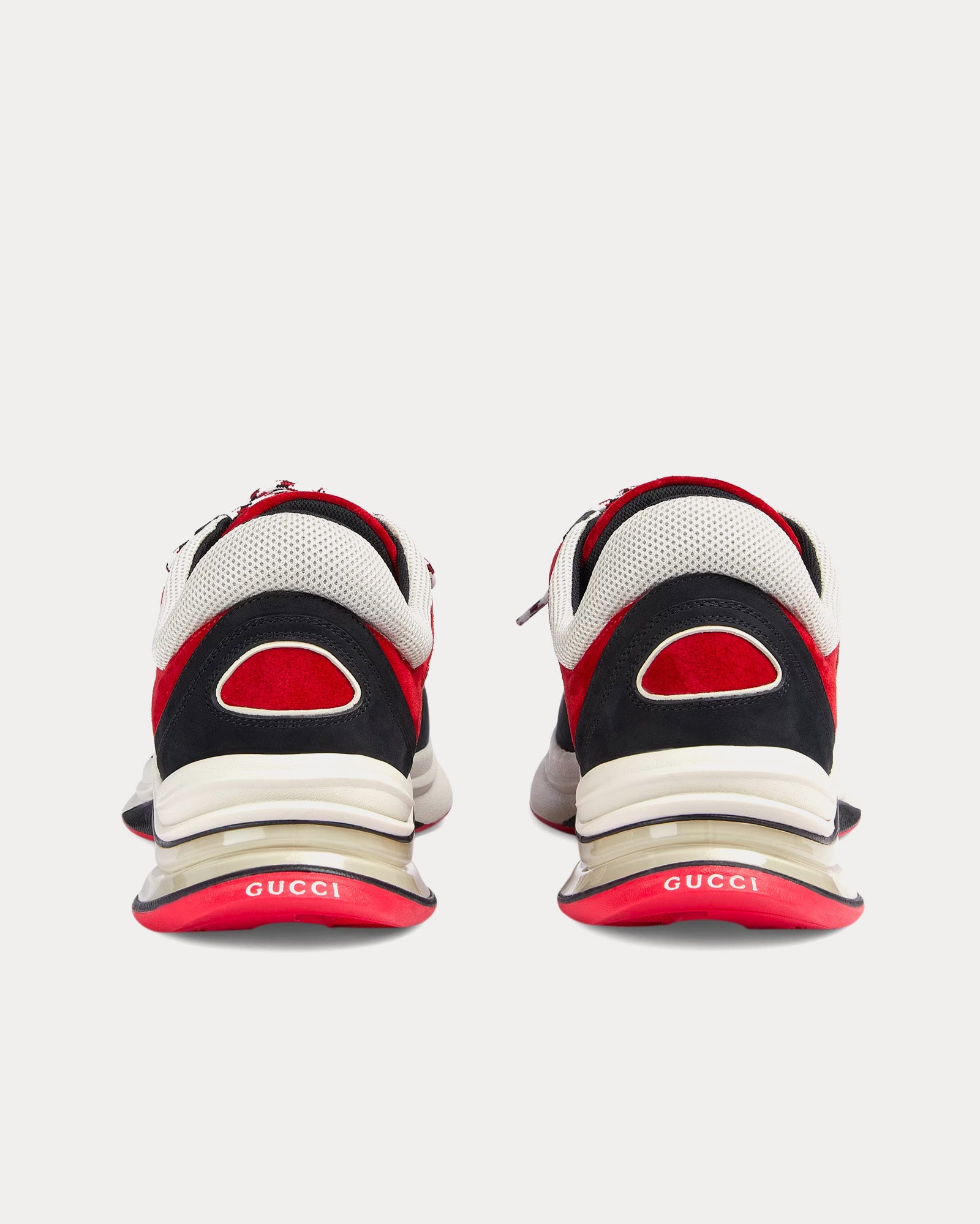 Gucci Run GG Suede Black / Red / White Low Top Sneakers - 4