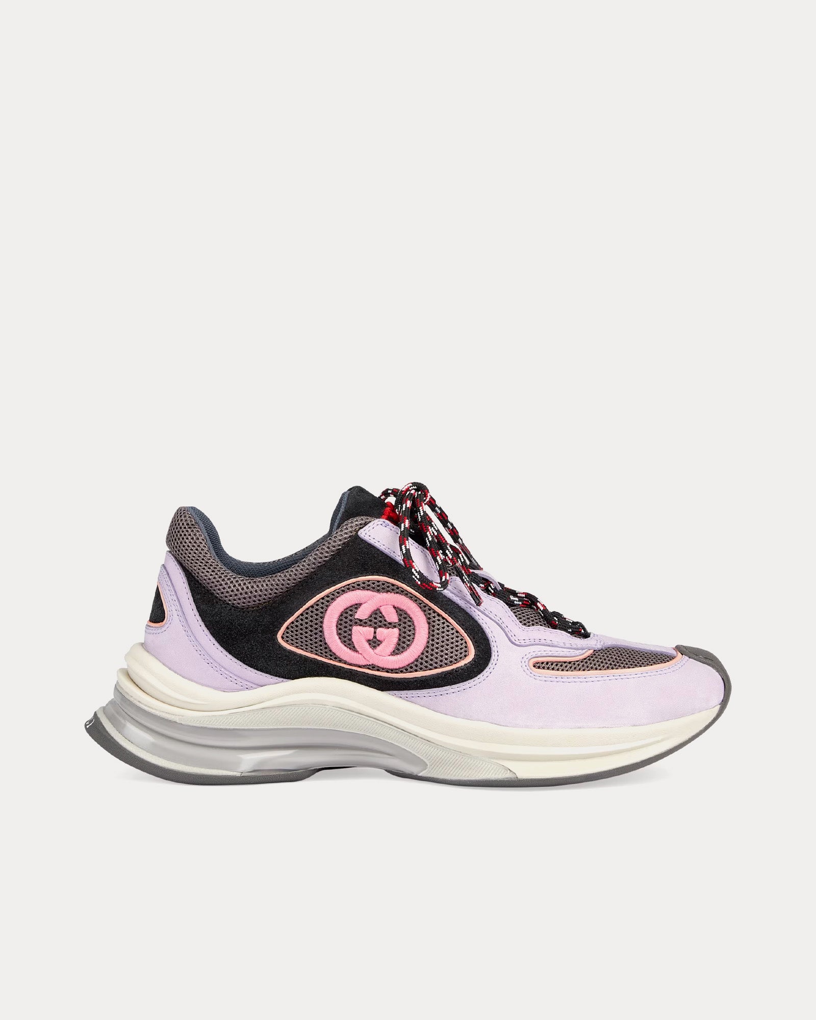 Gucci Run GG Suede Lilac / Black Low Top Sneakers - 1