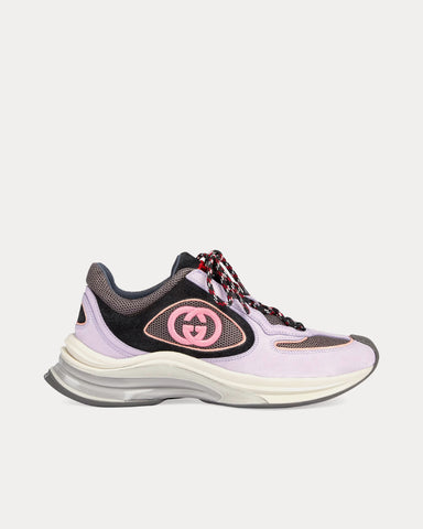 Gucci Run GG Suede Lilac / Black Low Top Sneakers