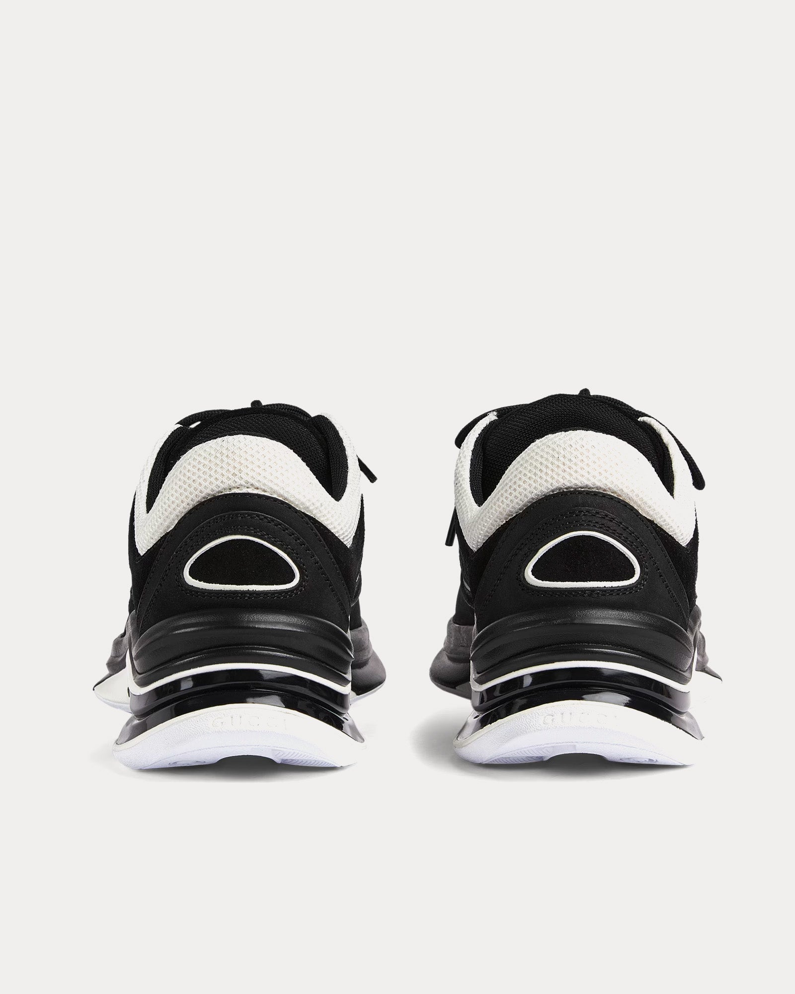 Gucci Run GG Suede Black / White Low Top Sneakers - 4