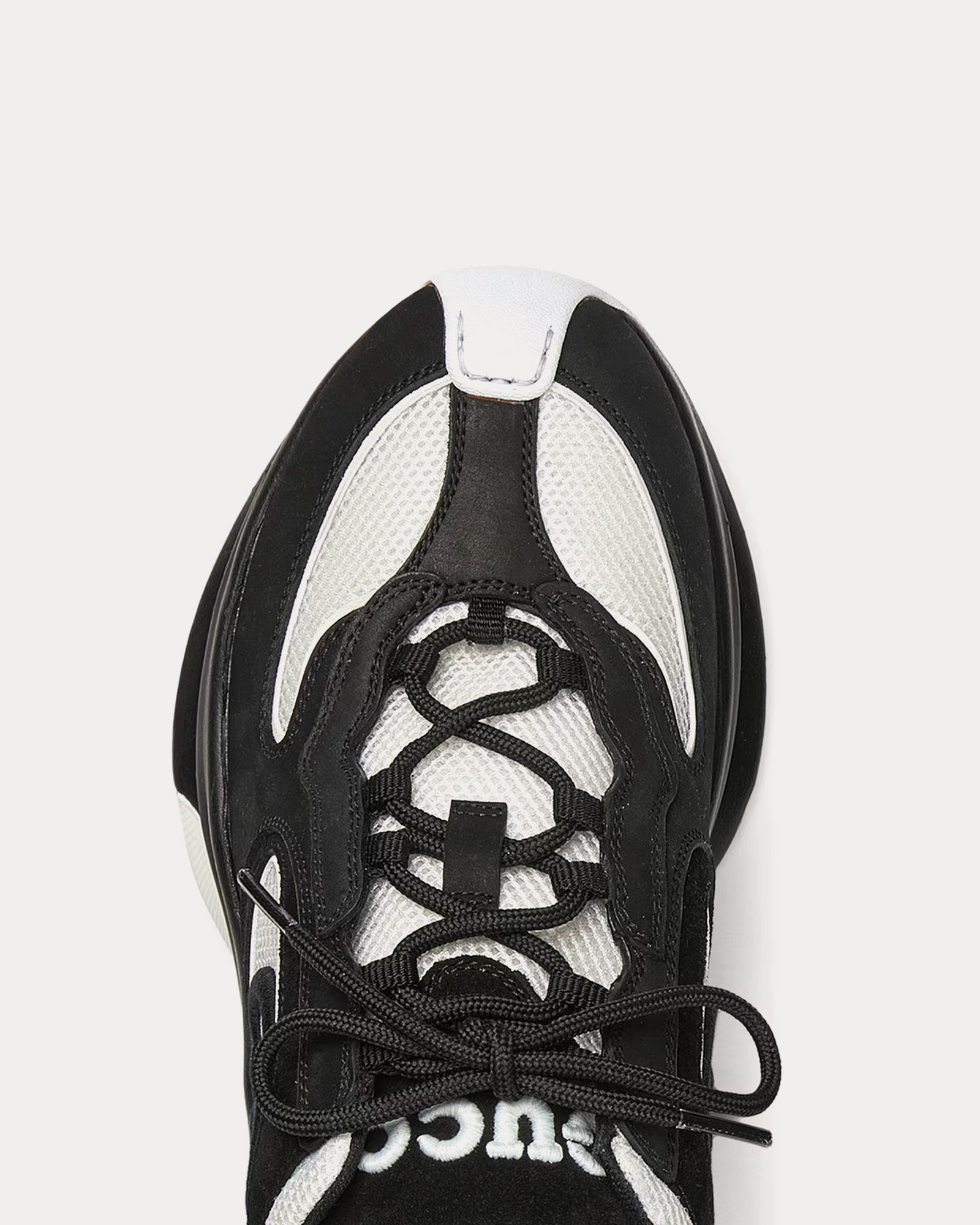 Gucci Run GG Suede Black / White Low Top Sneakers - 5