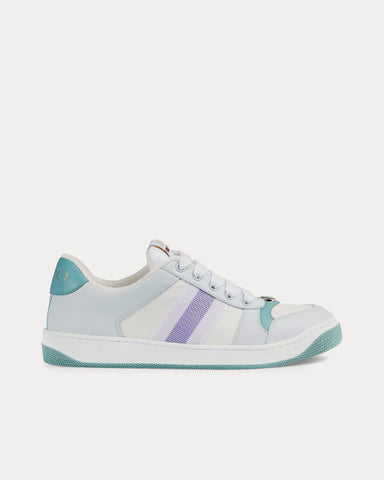 Gucci Screener Canvas Light Blue / White Low Top Sneakers