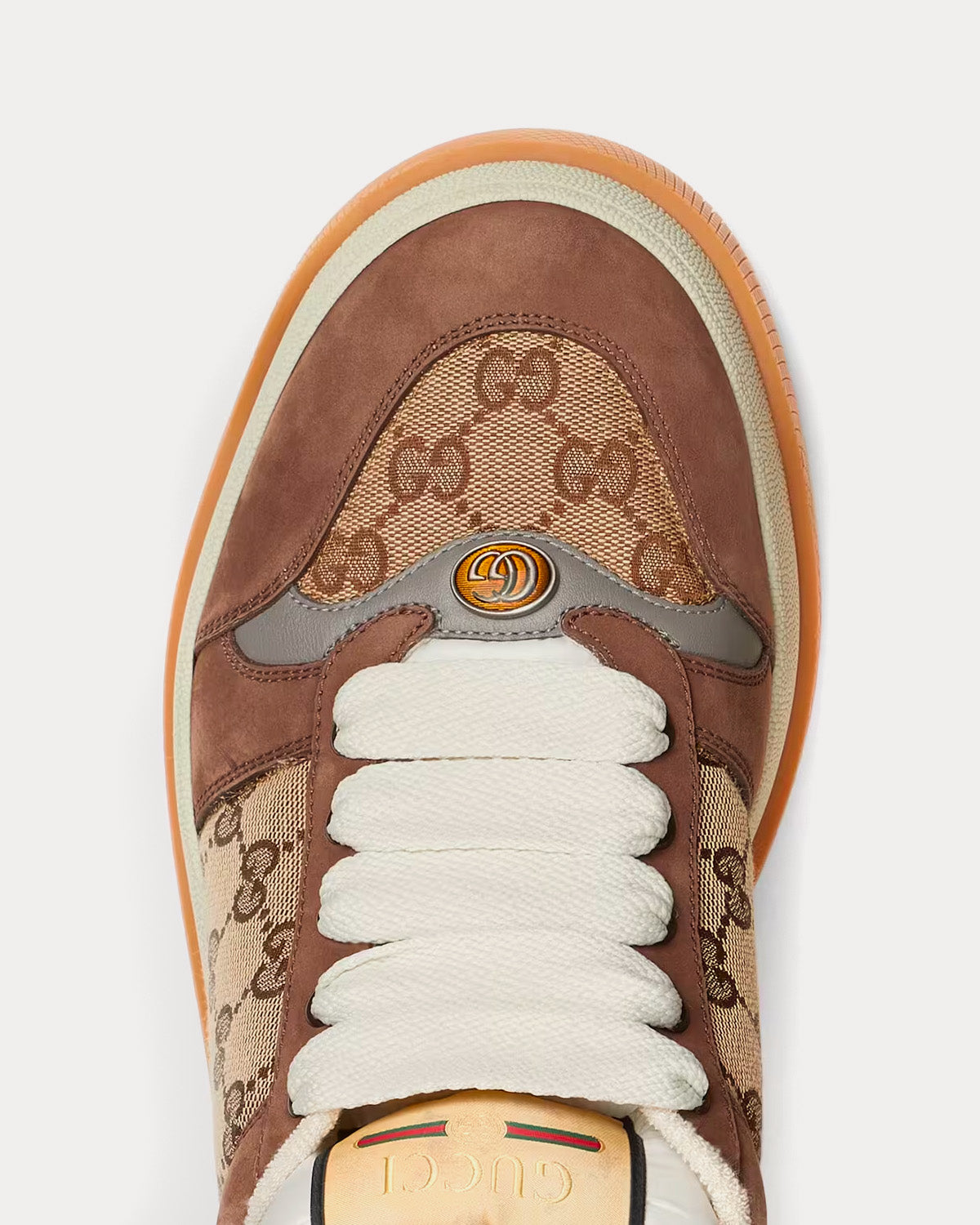 Gucci Screener GG Canvas Beige / Ebony Low Top Sneakers - 5